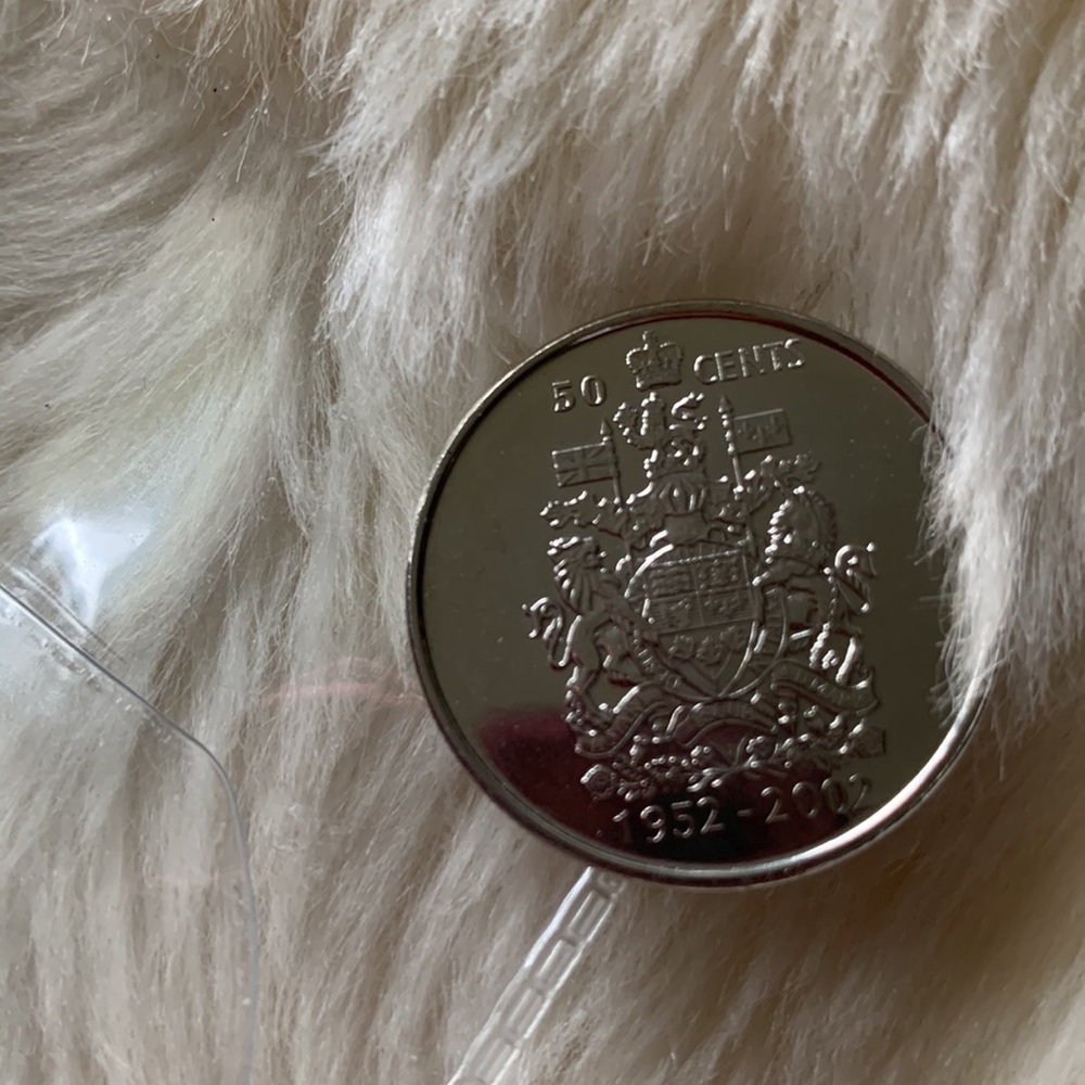Canadian 2002 fifty cent uncirculated mint coin